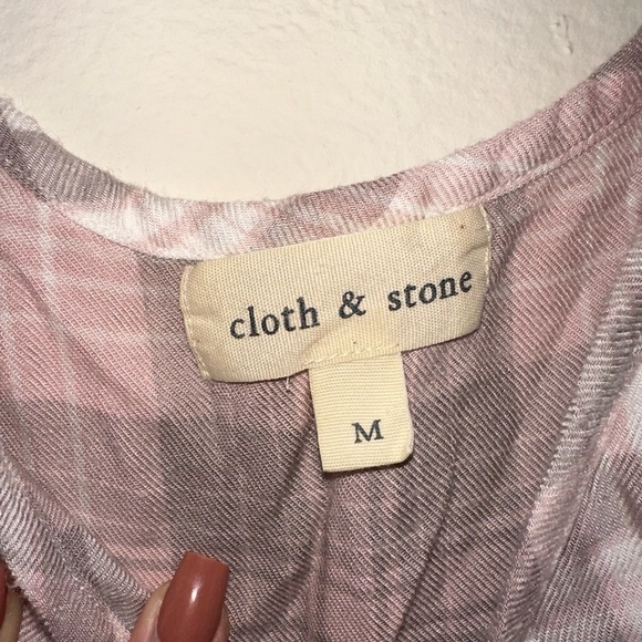 Cloth & Stone women’s pink grey camisole blouse M fall - Picture 2 of 5